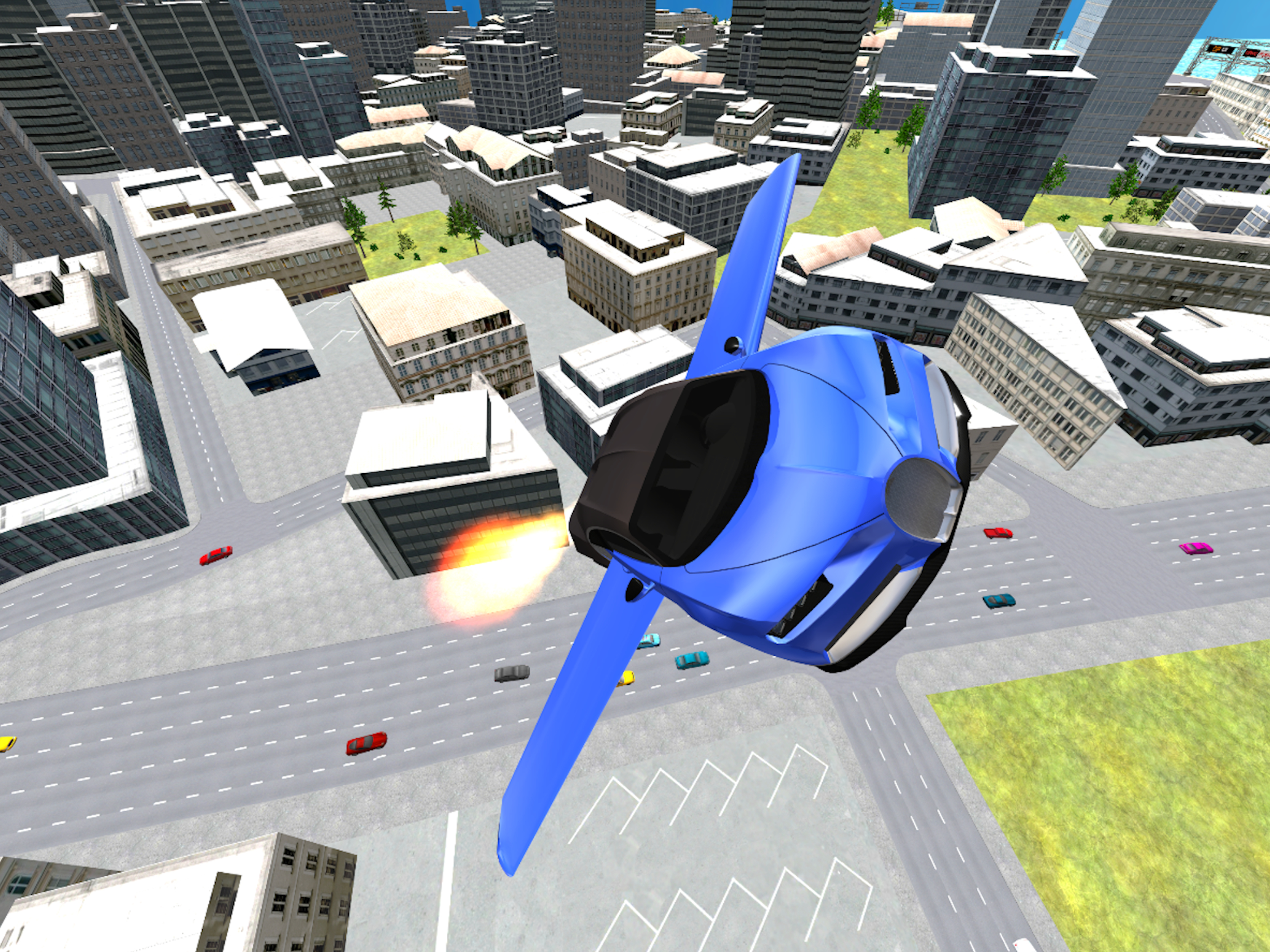 Flying Car Racing Simulator screenshot 11