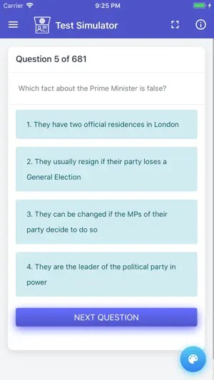 UK Citizenship Test screenshot 1