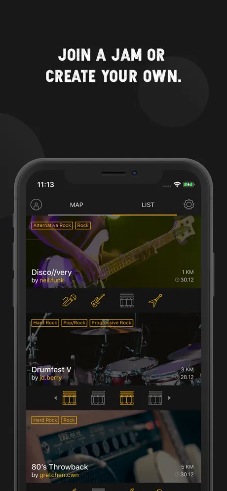 Jams - Musician finder