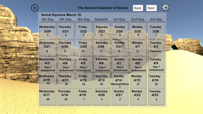 Ancient Enoch Calendar Screenshot