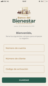 Banco del Bienestar Token screenshot