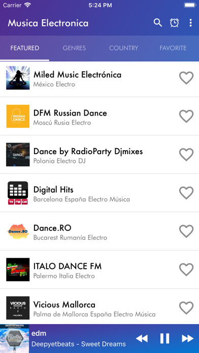 Screenshot #1 pour Musica Electronica Radio