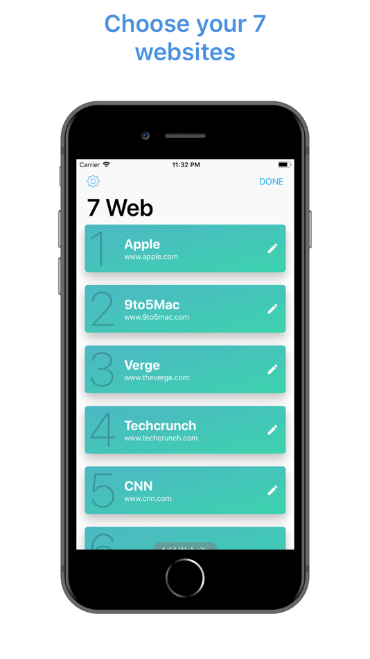 #1. 7 Web (iOS) 由: Spaceage Labs