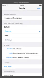 synccal iphone screenshot 1