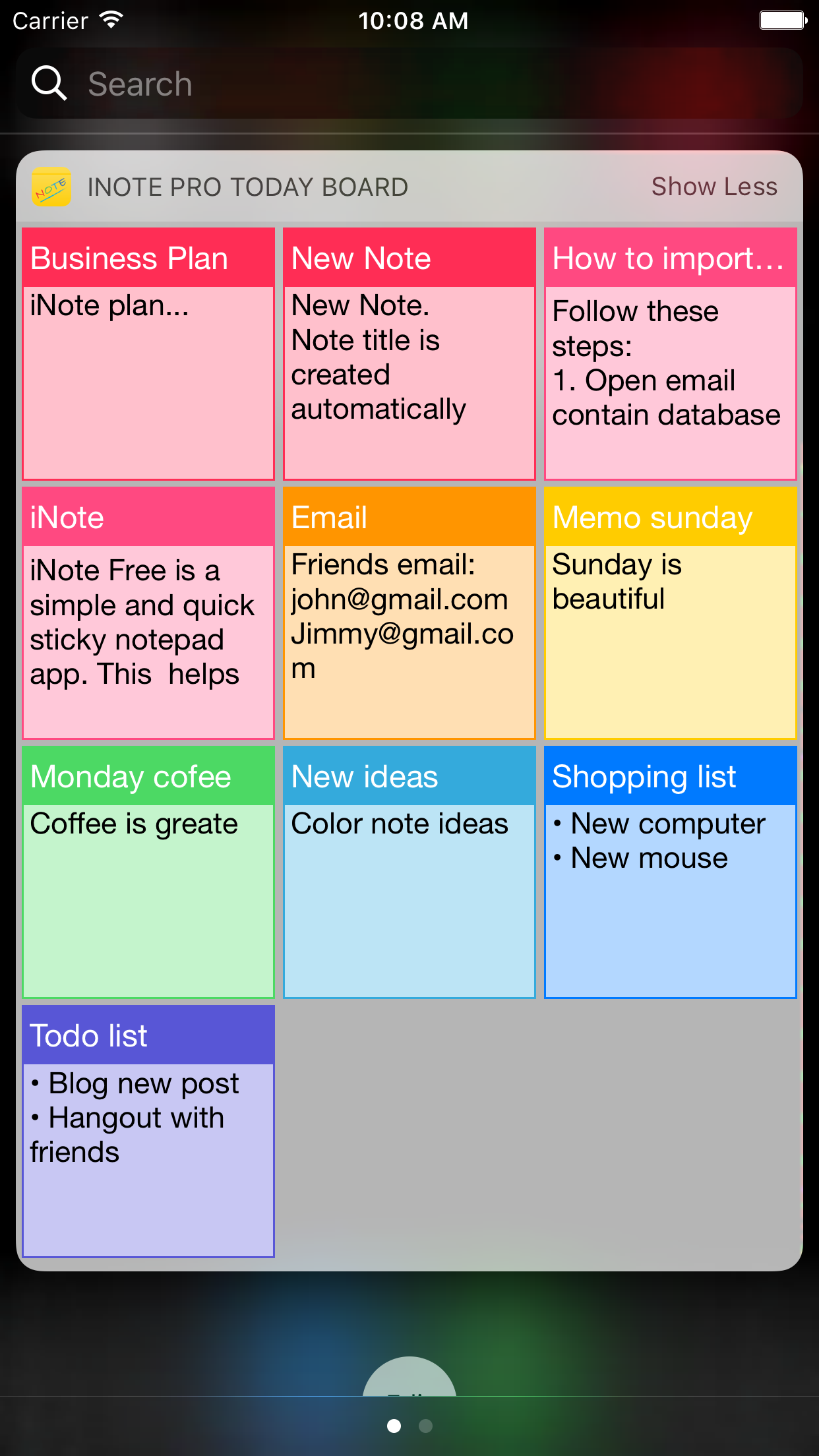 iNote Pro - Sticky Color Note