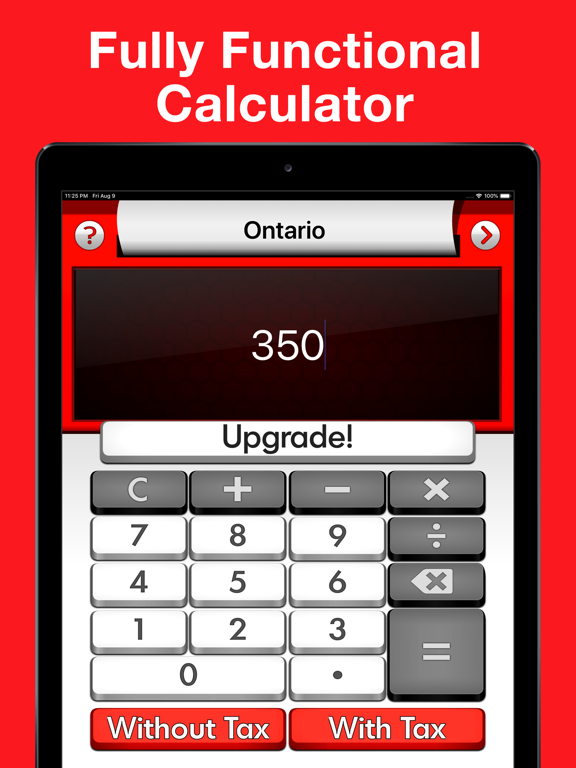Sales Tax Canada Calculator + iPad screenshot 4 - Finance app