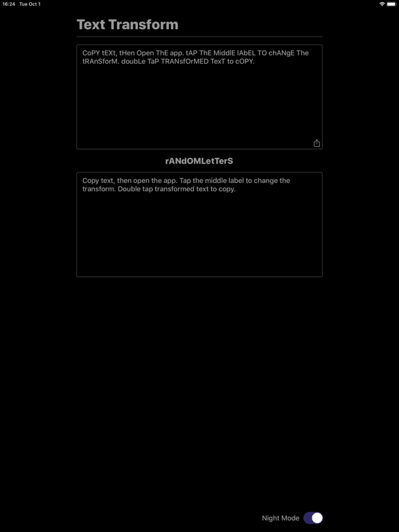 Text Transform iPad screenshot 4 - Utilities app