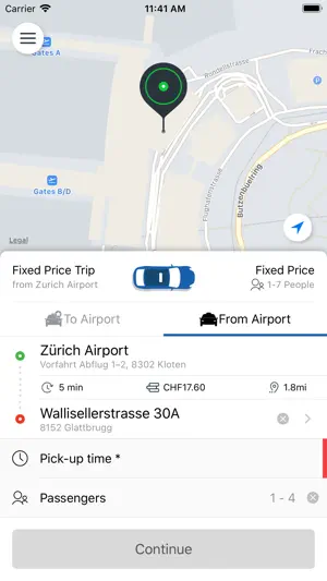 Airport Taxi Zürich screenshot 1