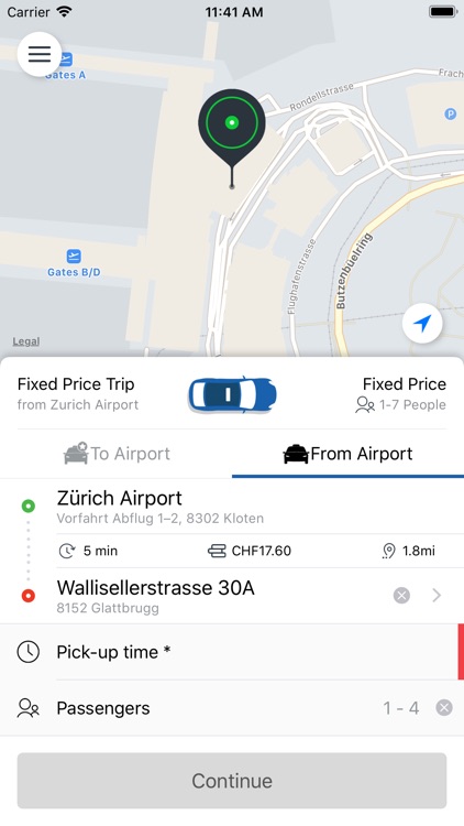 Airport Taxi Zürich