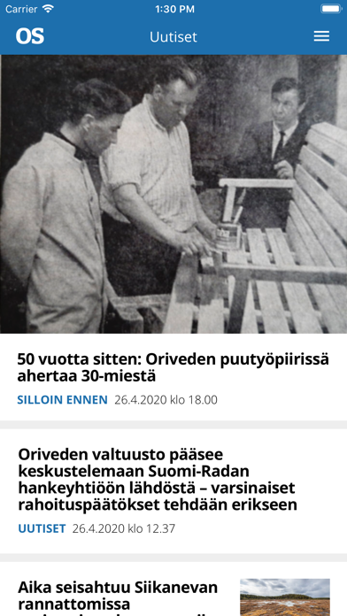 Screenshot #1 pour Oriveden Sanomat