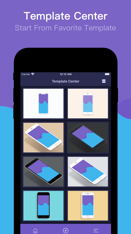 #8. OneMockup - Make Custom Mockup (iOS) Podle: Chengdu Reinvent Technology Co., Ltd.