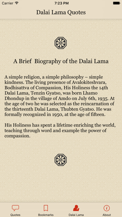 Dalai Lama Quotes iPhone screenshot 4 - Lifestyle app