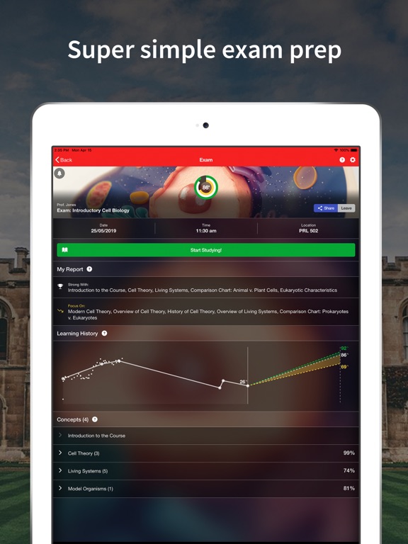 Minute School iPad screenshot 1 - Education app