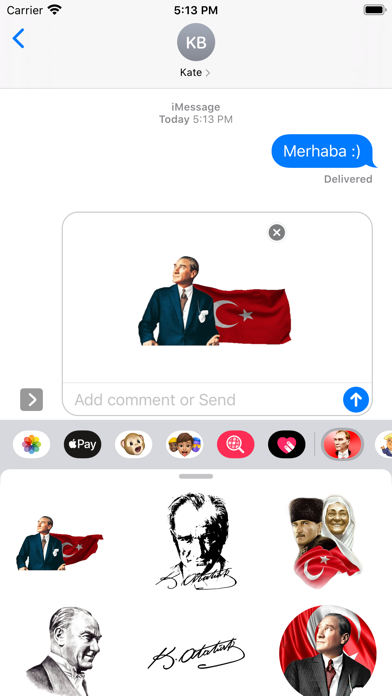 Ataturk Mustafa Kemal Stickers Screenshot