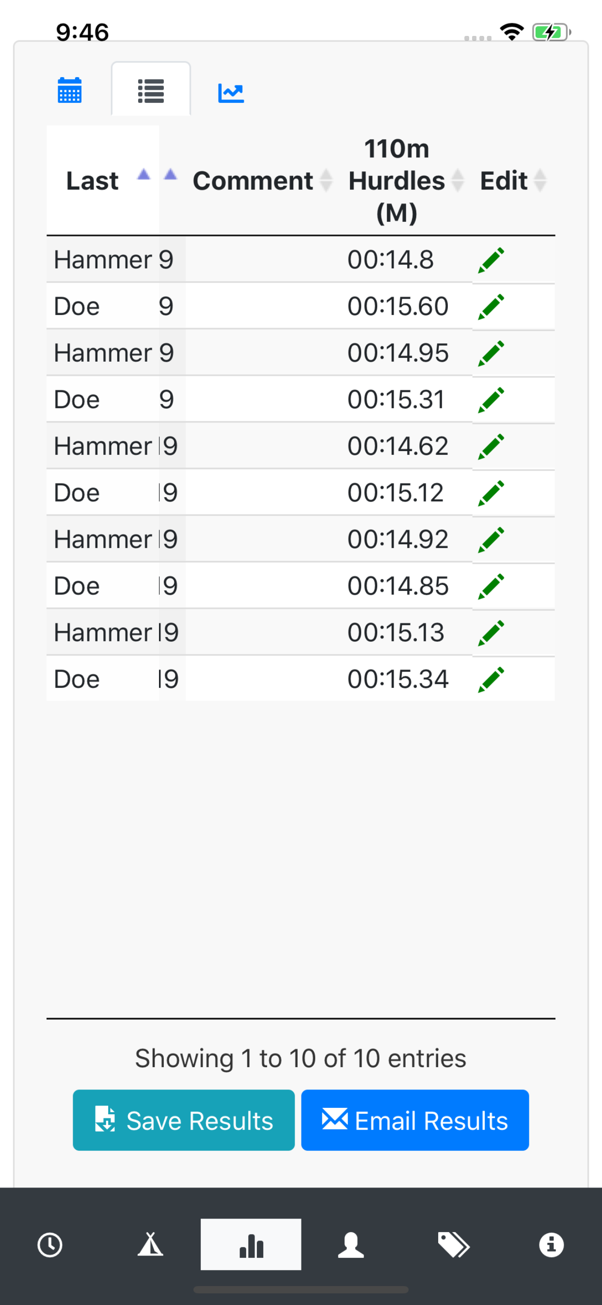 Squad Timing Track and Field