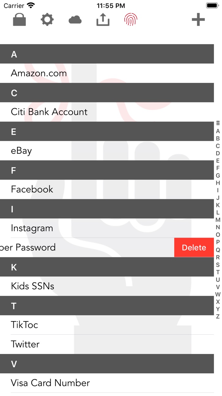 iPhone screenshot