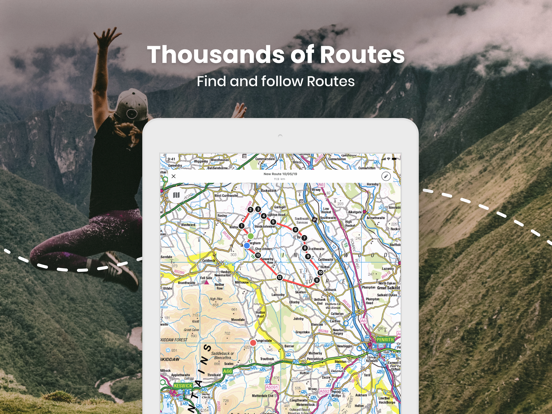 OutDoors GPS – Offline OS Maps iPad app afbeelding 2