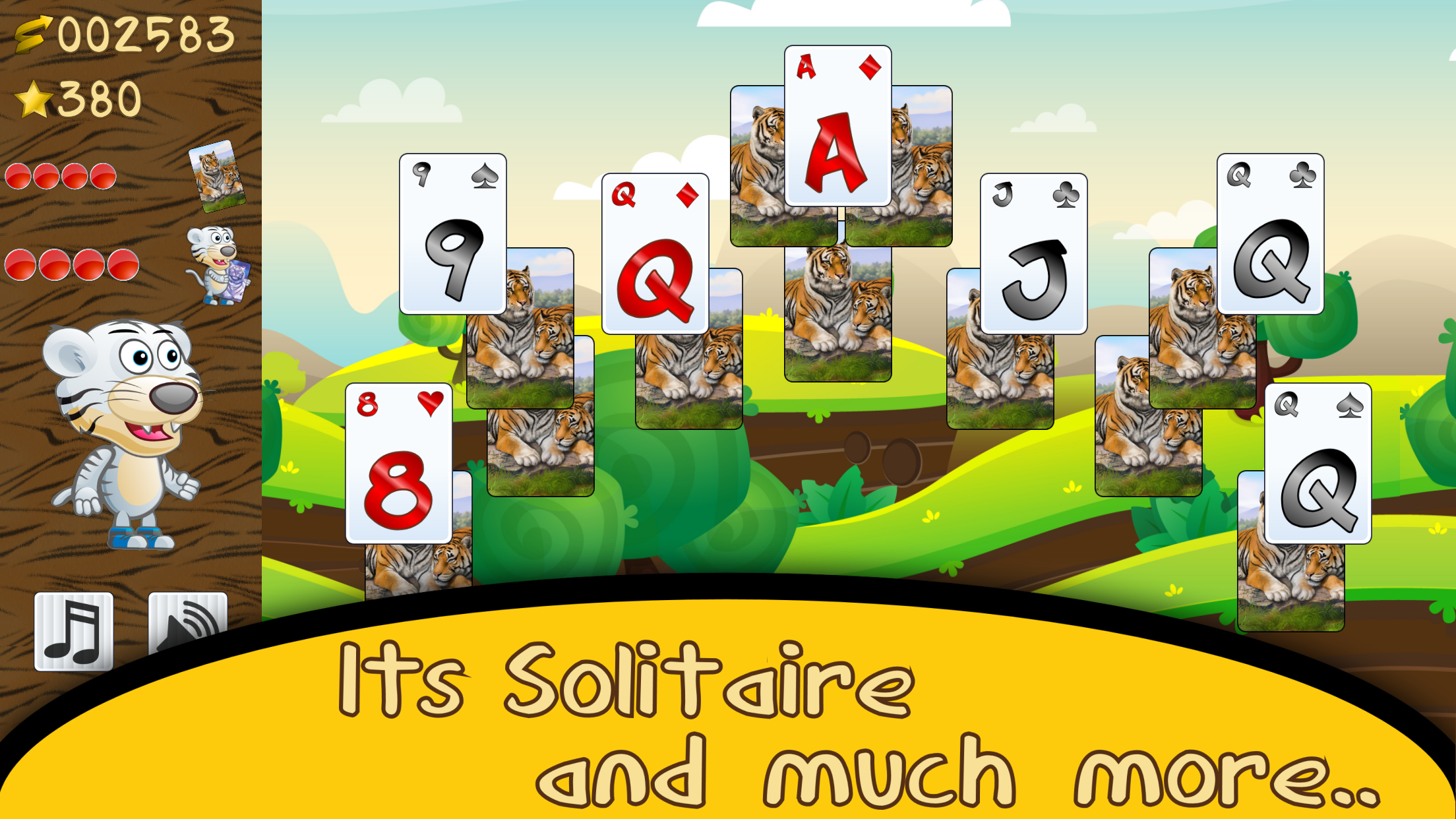 Tiger Solitaire, fun card game