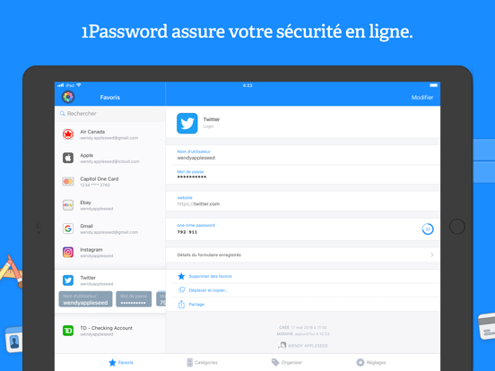 Screenshot #4 pour 1Password - Password Manager