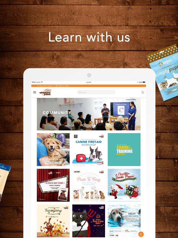 Whiskers N Paws iPad screenshot 7 - Shopping app