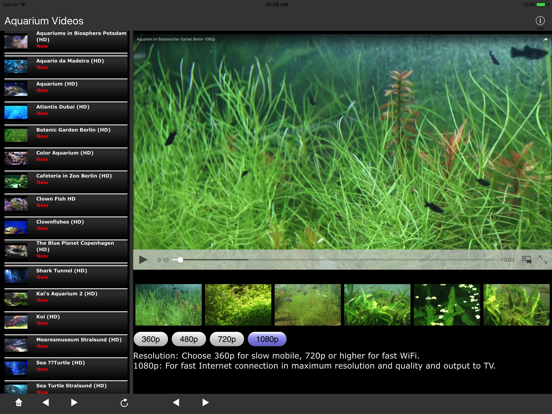 Screenshot #5 pour Aquarium Videos