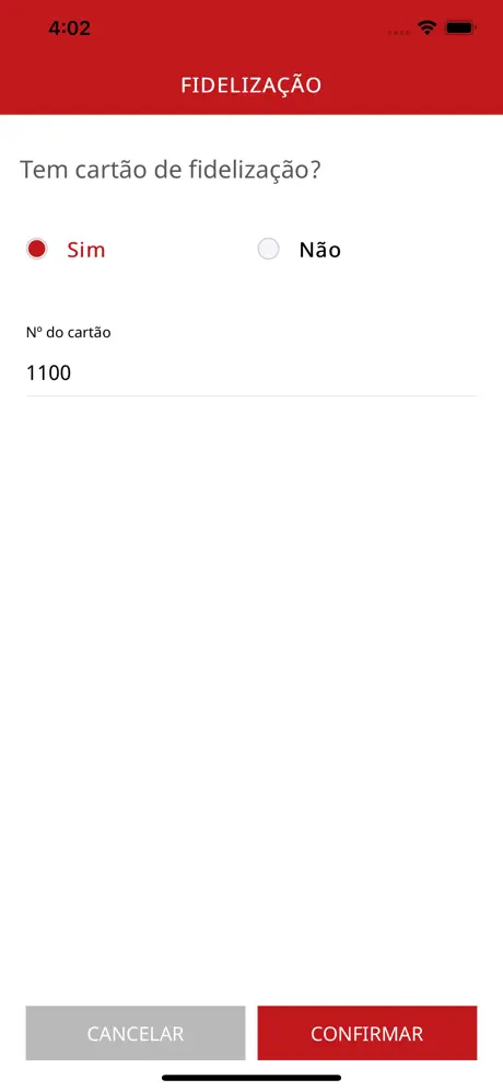 WinRest Pedir Conta