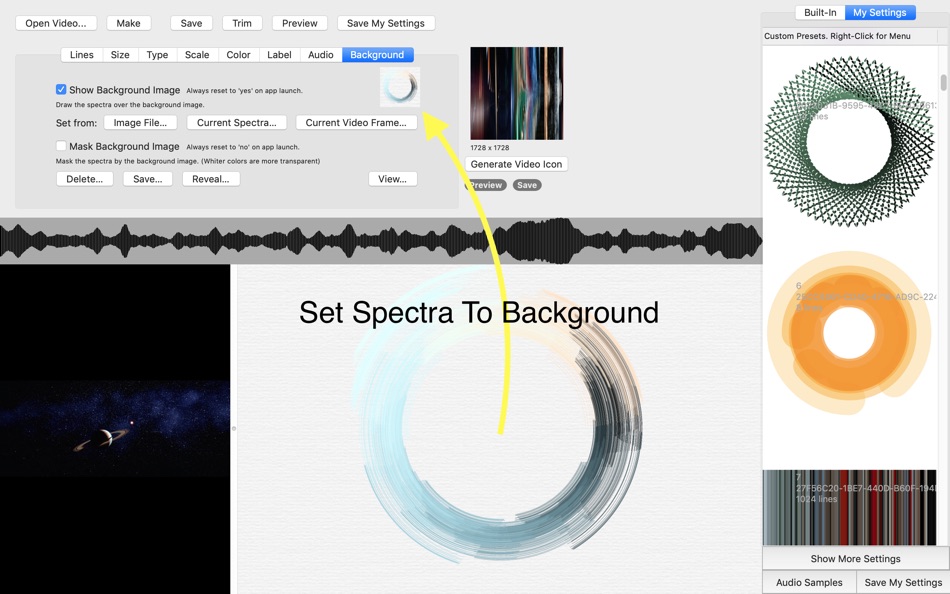 #7. Spectra - Video & Audio to Art (macOS) 由: Limit Point Software