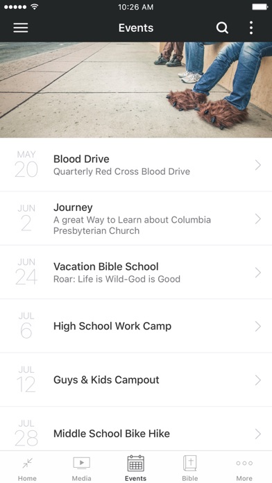Columbia Presbyterian Church Screenshot