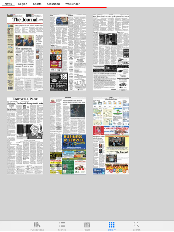 The Journal All Access iPad screenshot