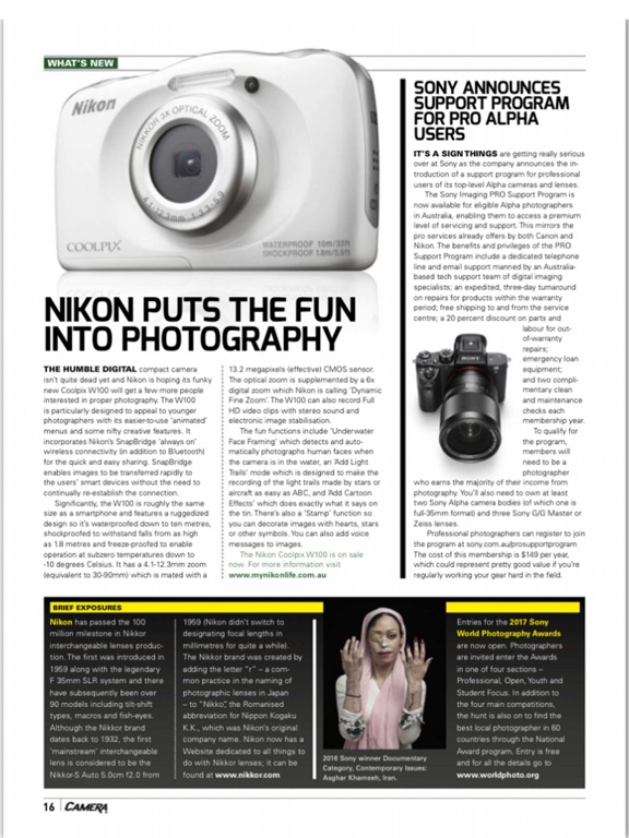 Screenshot #4 for Camera Magazine