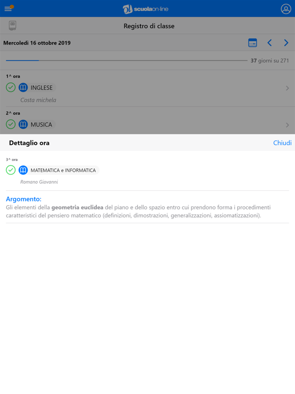 ScuolaOnLine iPad screenshot 5 - Education app