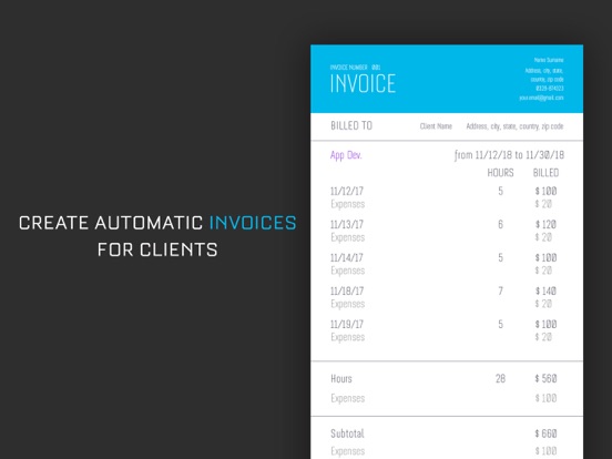 Hours Tracker: Work Scheduling iPad screenshot 5 - Business app