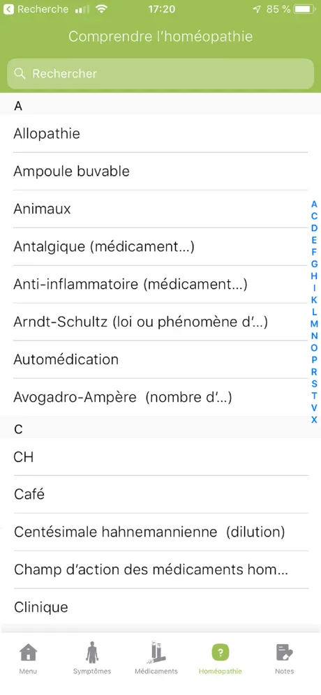 L’Homéopathie de A à Z