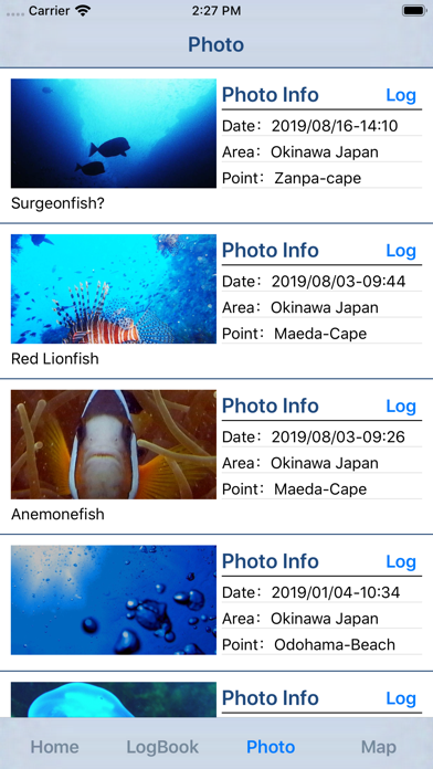 Diving Log - Scuba Logbook Screenshot