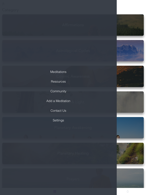 Mass Meditate iPad screenshot 3 - Lifestyle app