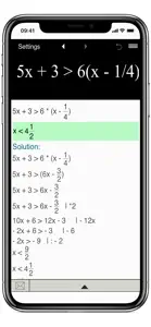 Inequality Calculator screenshot #2 for iPhone