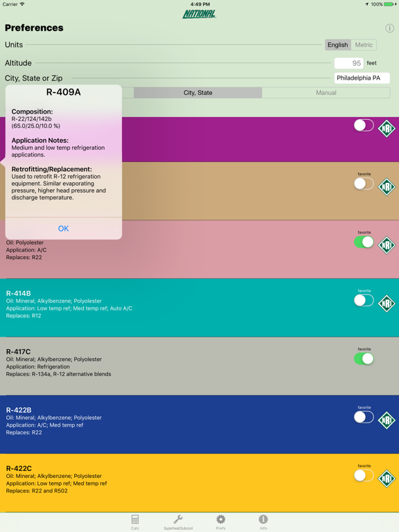 P-T Calculator iPad screenshot 4 - Reference app