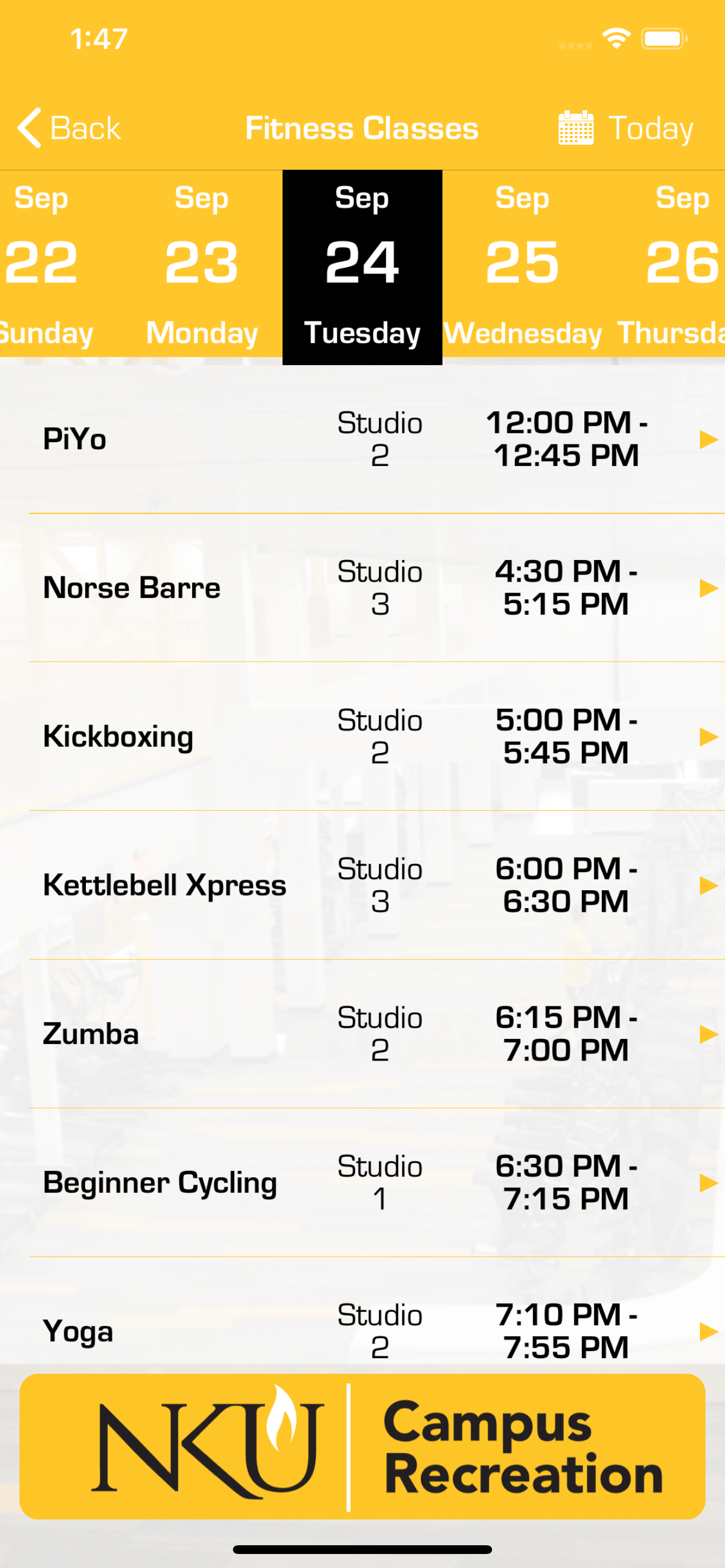 NKU Campus Rec screenshot 4