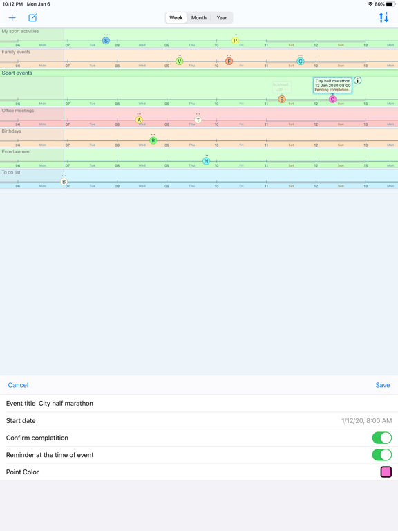 Screenshot #5 pour Timeline Planner