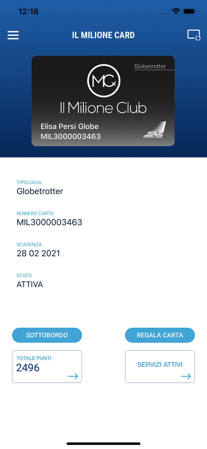 Milione Club Venice Airport