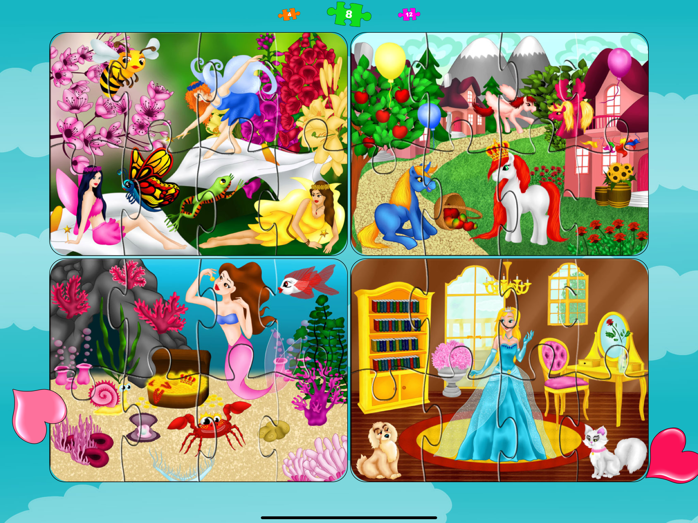 Princess jigsaw puzzle game