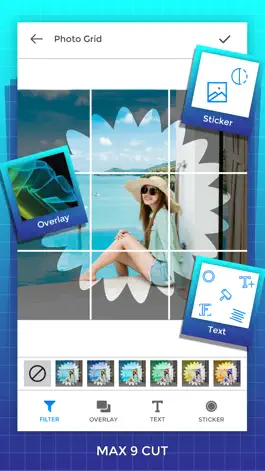 Game screenshot Grid Photos - 9 Square Photo apk