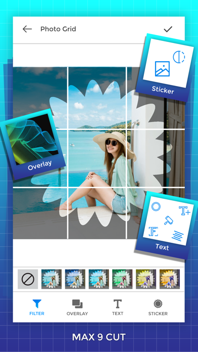 Screenshot #2 pour Grid Photos - 9 Square Photo