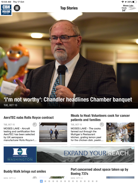 Columbia Basin Herald iPad screenshot 1 - News app