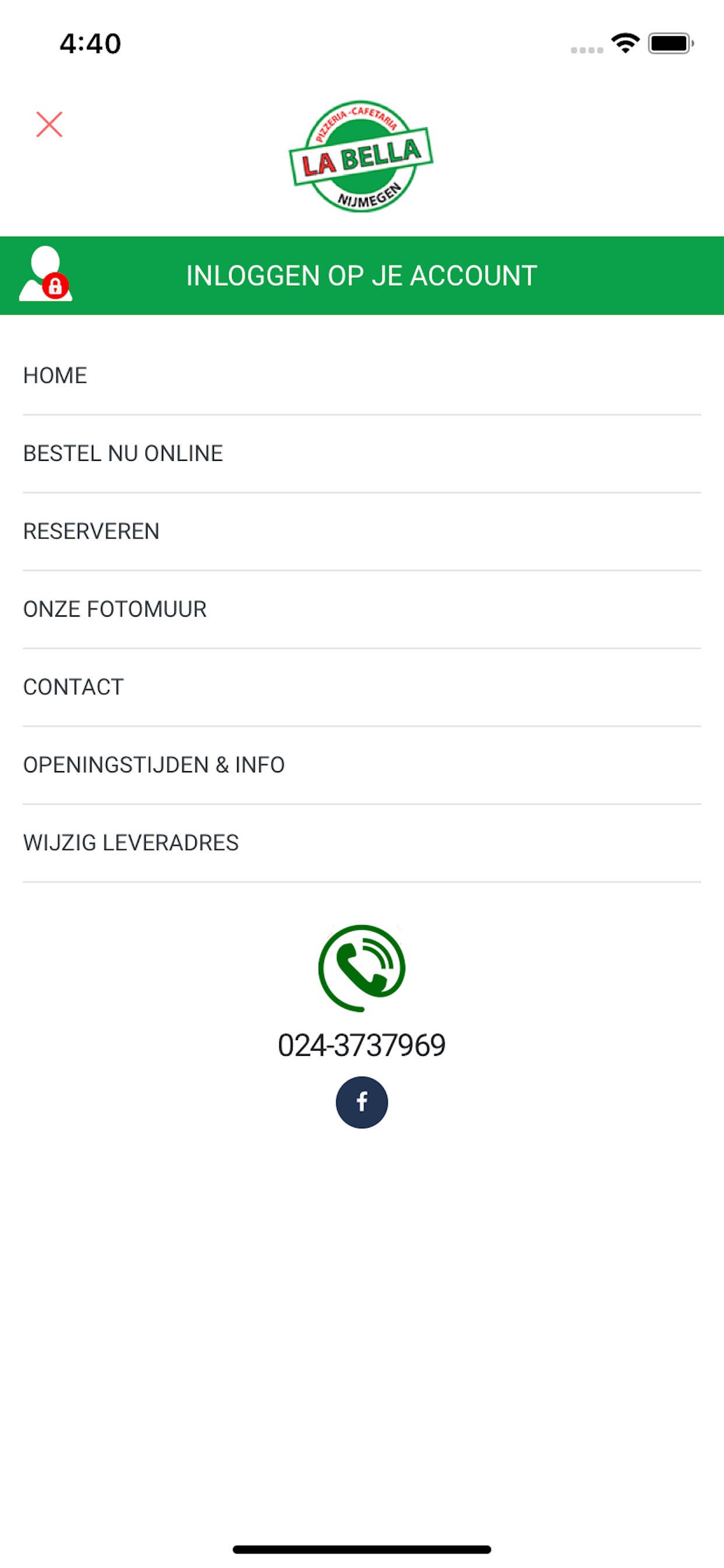 Pizzeria La Bella Nijmegen screenshot 4