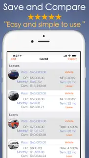 car payment calculator mobile iphone screenshot 4