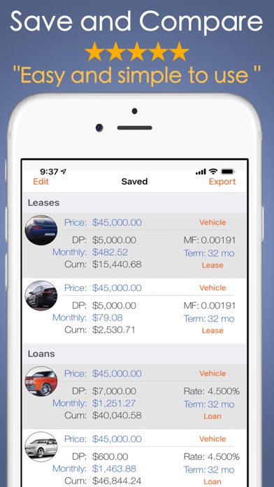 Car Payment Calculator Mobile Screenshot