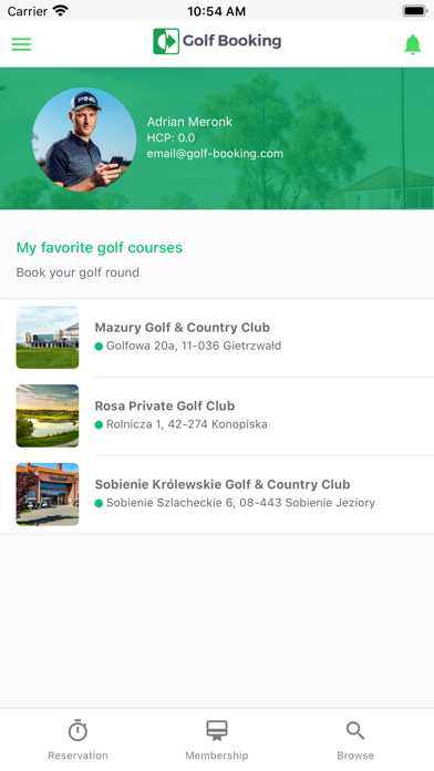 Golf Booking screenshot 3
