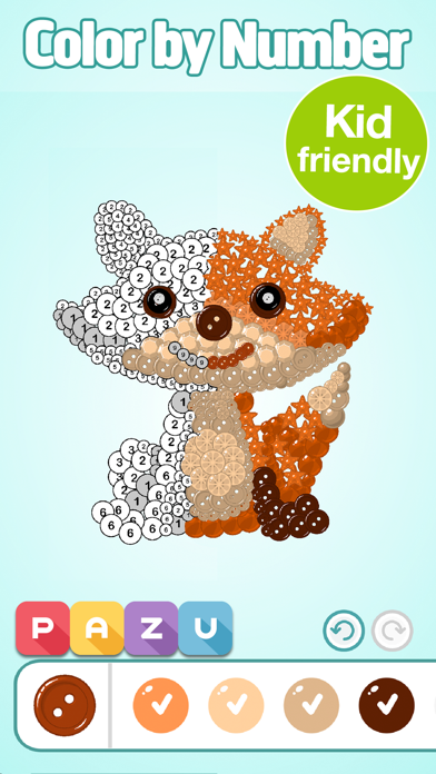 Color by number games for kids screenshot 2