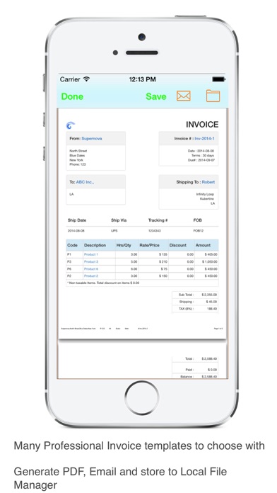 Screenshot #3 pour Invoice Tracker Sales Email